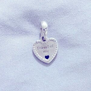 Authentic Pandora Friend of My Charm Silver